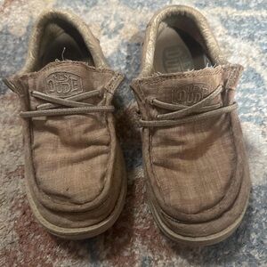 Hey Dude Brown Slip-On Loafers kids